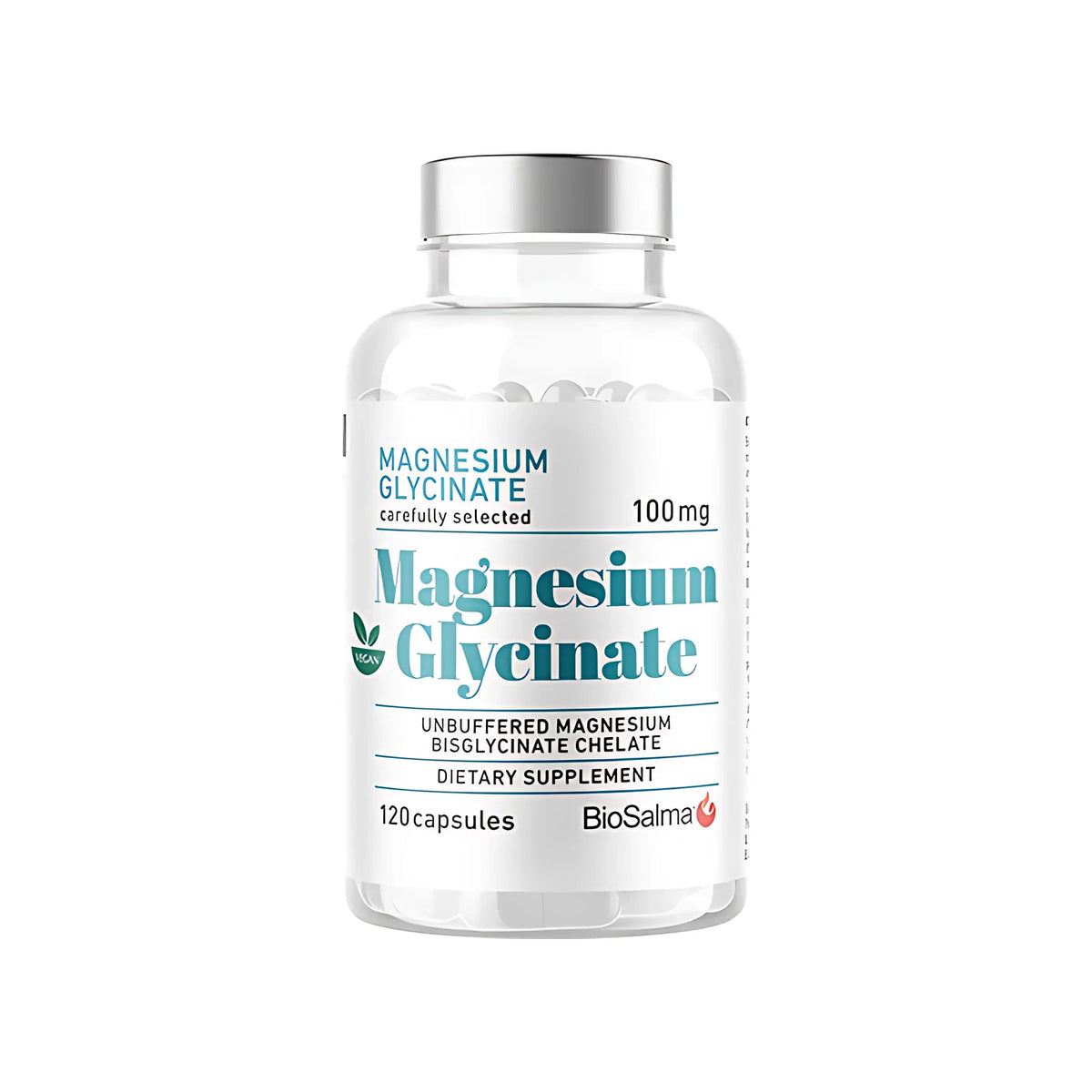 BioSalma Magnesium Glycinate 120 kapsler