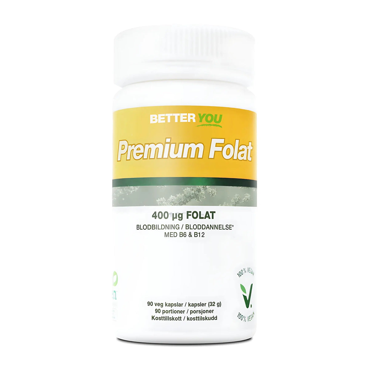 Better You Premium Folat 90 kapsler, bilde 1 av 1