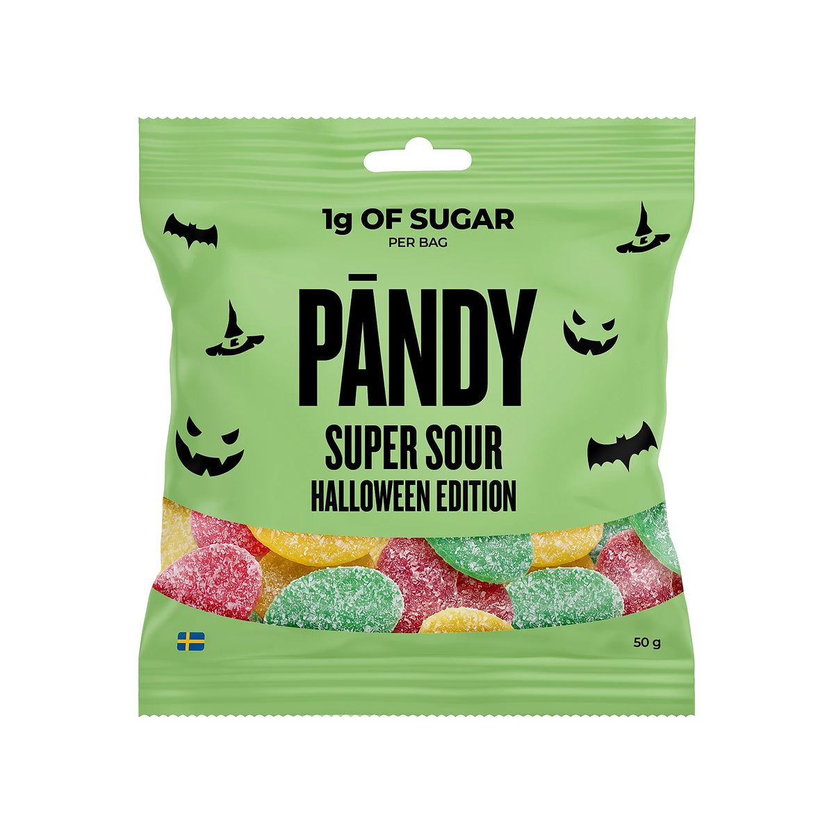 Pändy Candy 50 g Super Sour Halloween Edition, bilde 1 av 1