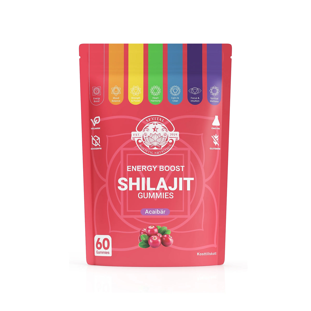 Sevital Shilajit Gummies 60 stk. Acai, bilde 1 av 1