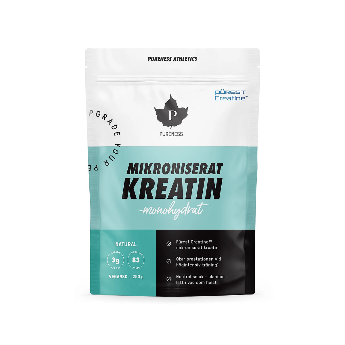 Pureness Athletics Mikronisert kreatinmonohydrat Pürest 250 g