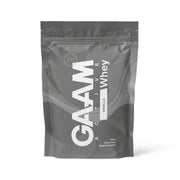 GAAM Active Whey 900 g proteinpulver i en mörkgrå påse med vita detaljer för smaken Vanilla.