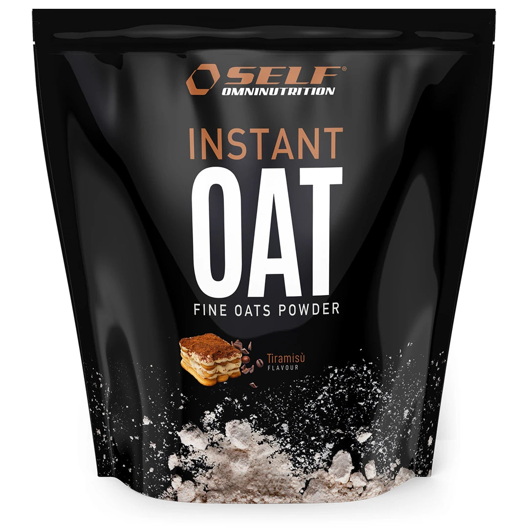 Self Omninutrition Instant Oat 1 kg havremel i en svart pose med smaken Tiramisù., bilde 3 av 14