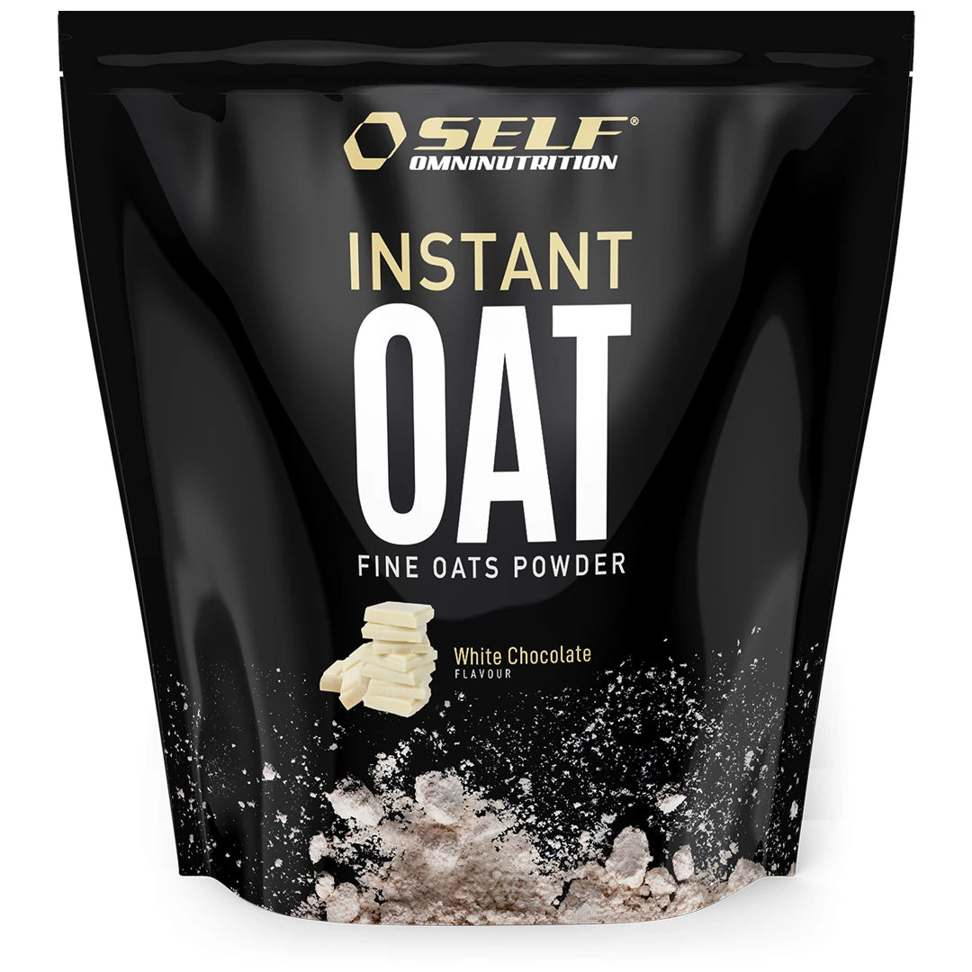 Self Omninutrition Instant Oat 1 kg havremel i en svart pose for smaken White Chocolate., bilde 4 av 14