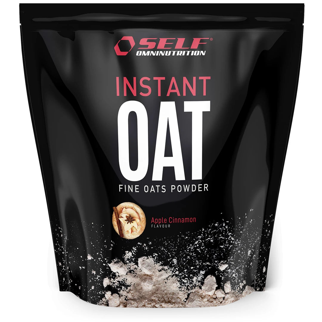 Self Omninutrition Instant Oat 1 kg havremel i en svart pose for smaken Apple Cinnamon., bilde 8 av 14