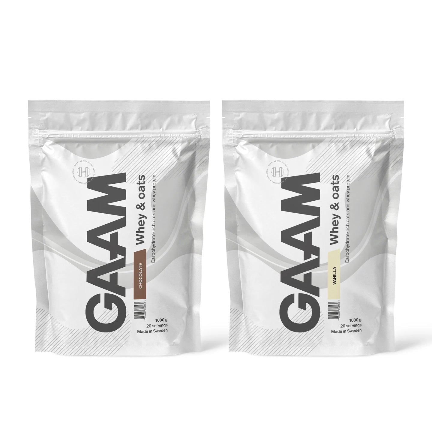 2 x GAAM Whey & Oats 1 kg