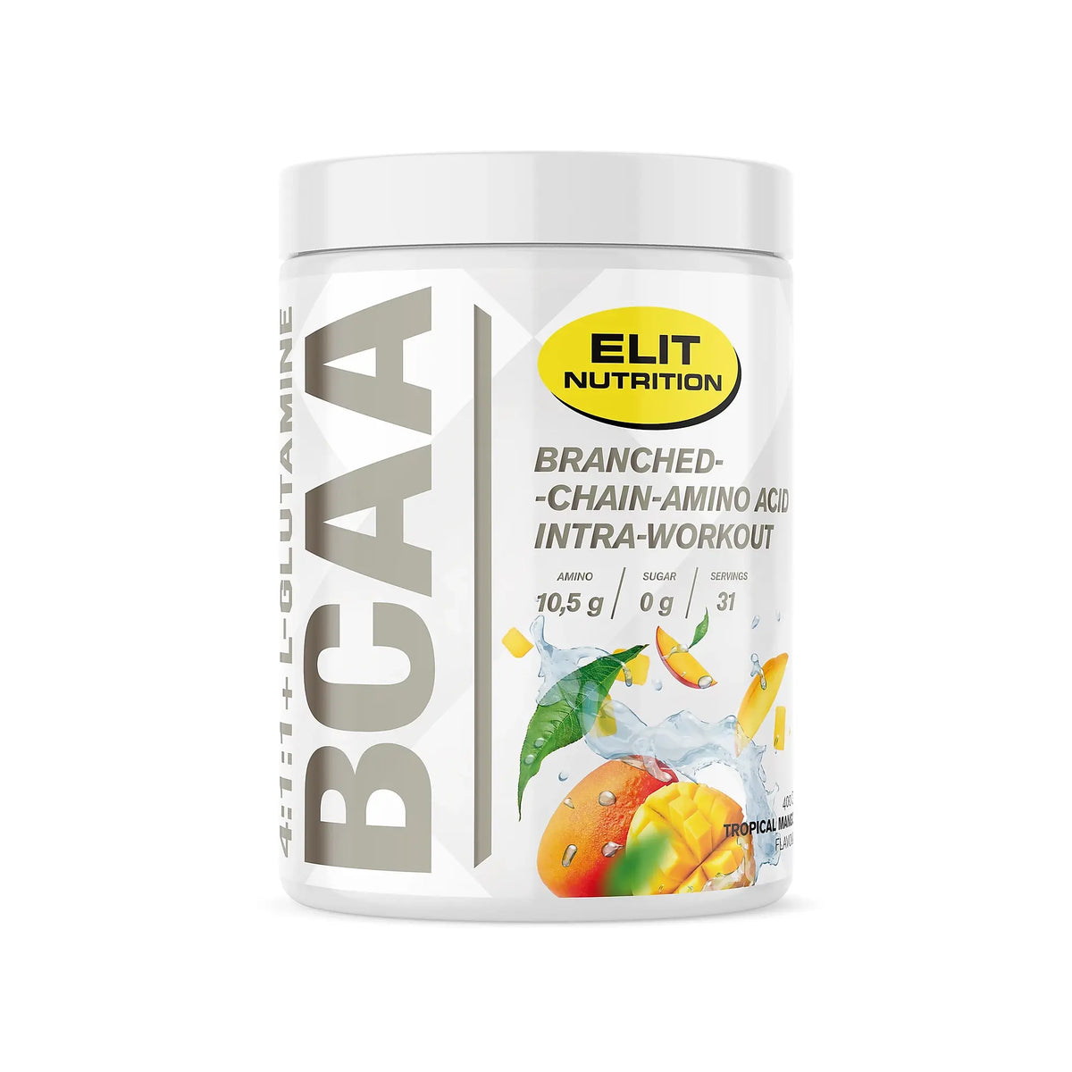 Elit Nutrition BCAA 4:1:1 + L-glutamine 400 g, bilde 5 av 6