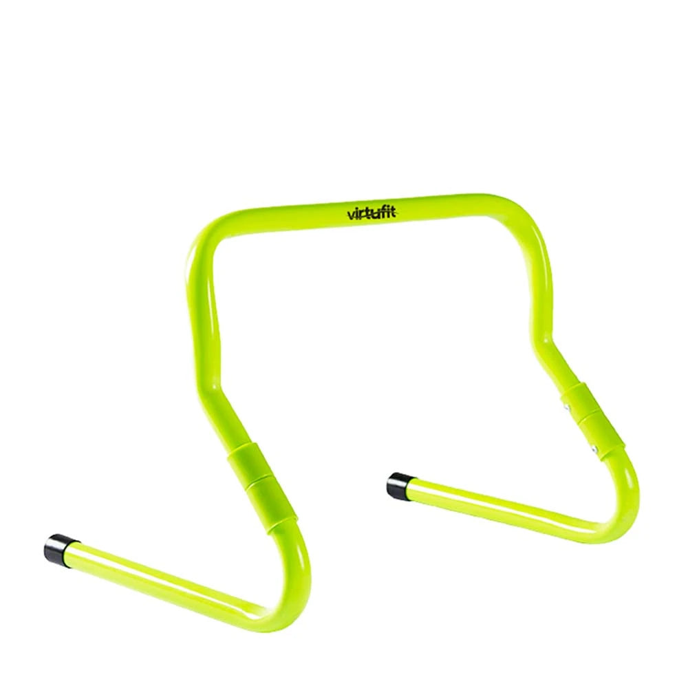 Neongrønn Virtufit Adjustable Hurdle, en justerbar treningshekk i PVC-plast.