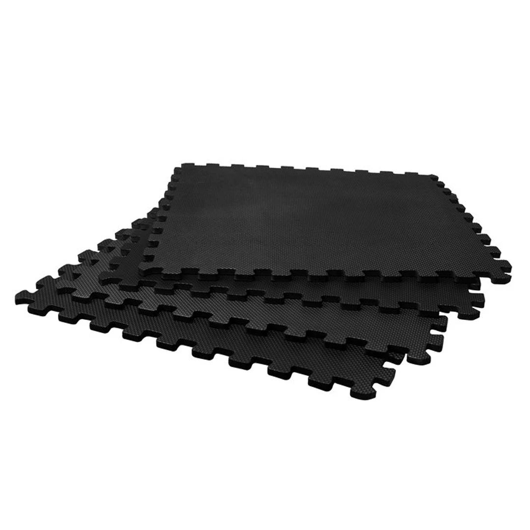Virtufit Puzzle Mat 6 pcs er en svart puslematte i EVA-skum for treningsutstyr og gulvbeskyttelse.